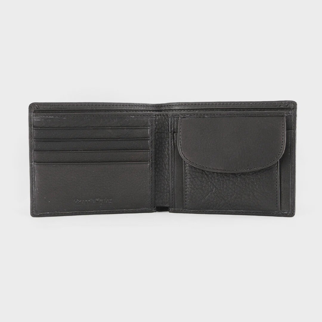1240 | RFID Coin Pocket Billfold | Black