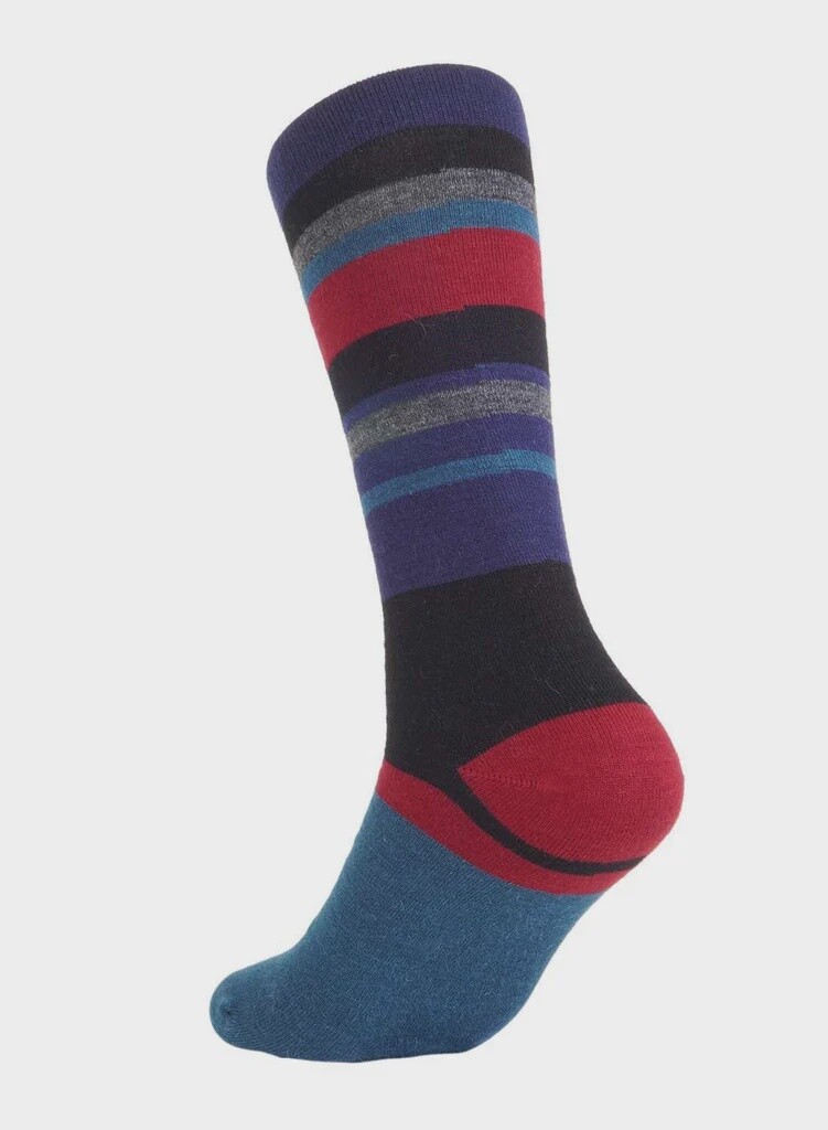 Alpaca Socks - Linea - Merlot, Size: Small