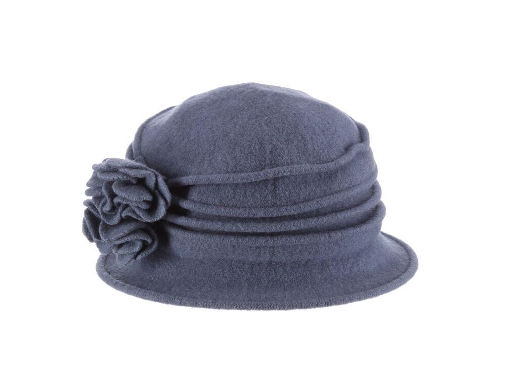 Grace Boiled Wool Cloche Hat, Size: O/S, Colour: Charcoal