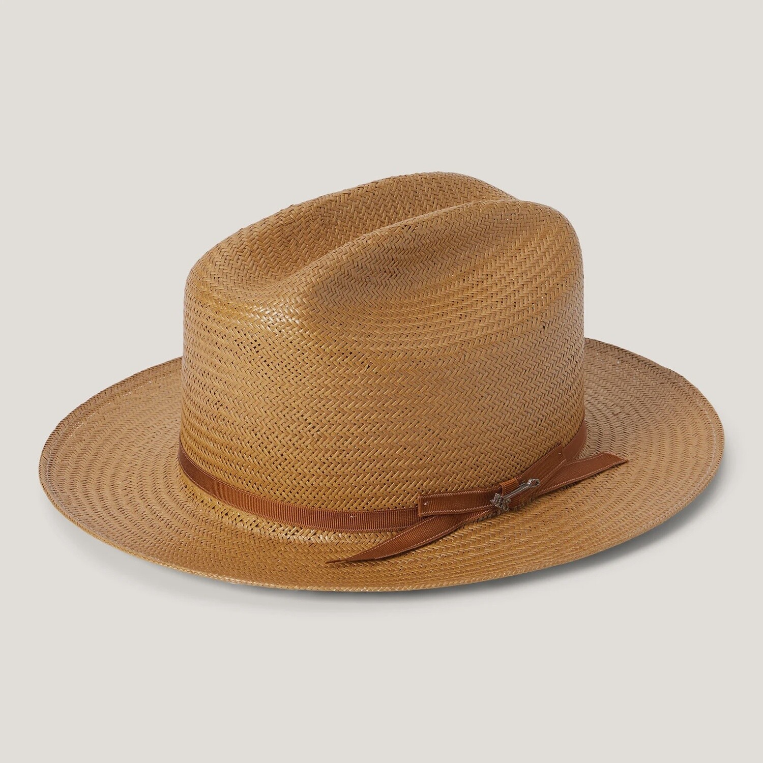 Open Road S (Shantung) Straw Cowboy Hat, Colour: Cognac, Size: 7 1/4