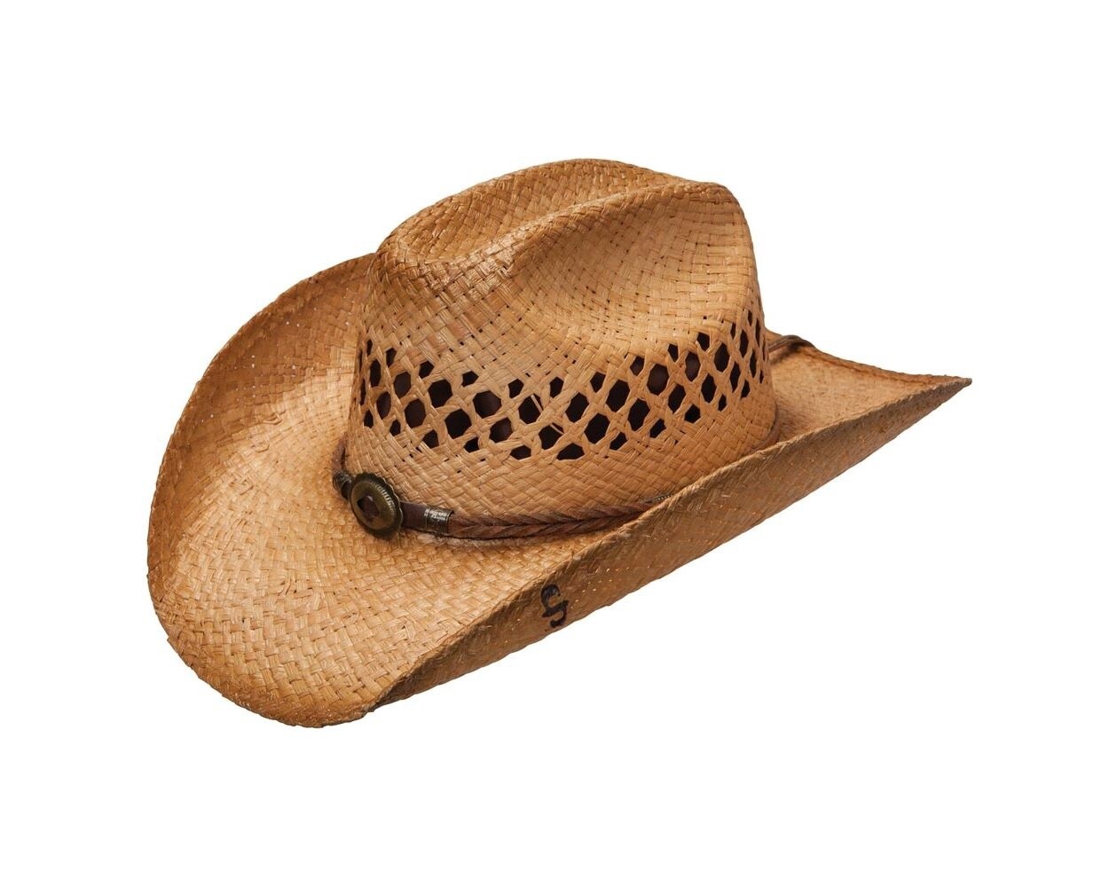 Big River Shapeable Raffia Straw Cowboy Hat, Size: Small