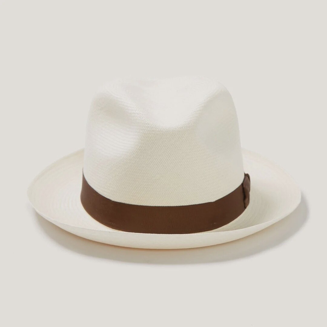 Ibarra Panama Fedora Hat | Grade 20, Colour: Bleach, Size: 7