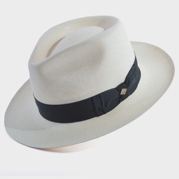 Stetson Ron Donegan Shantung Straw Hat, Colour: Natural, Size: 7 1/8