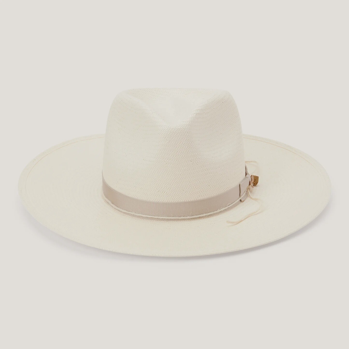 JW Marshall Straw Flat Brim Hat, Size: Small, Colour: Natural
