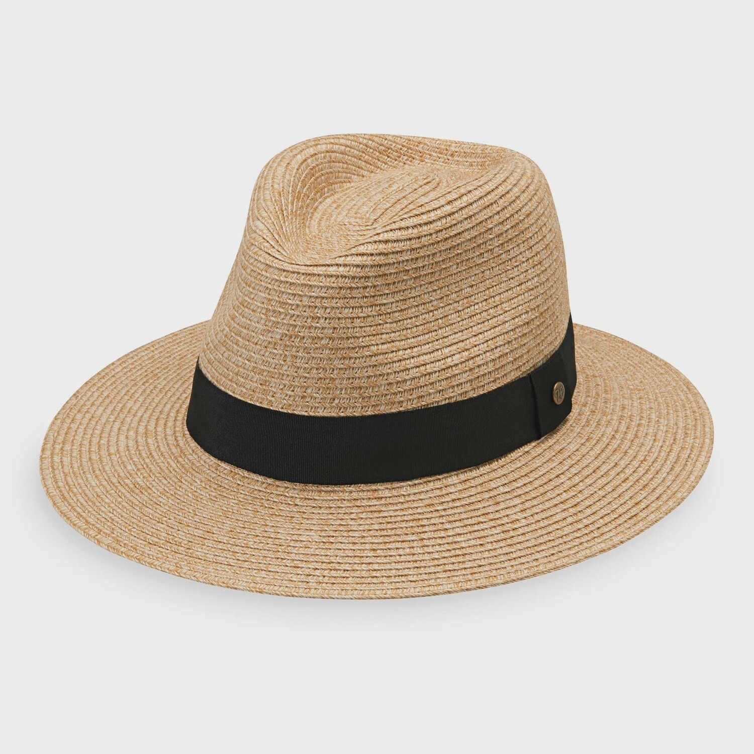 Petite Palm Beach Packable Fedora Hat, Colour: Beige, Size: Petite