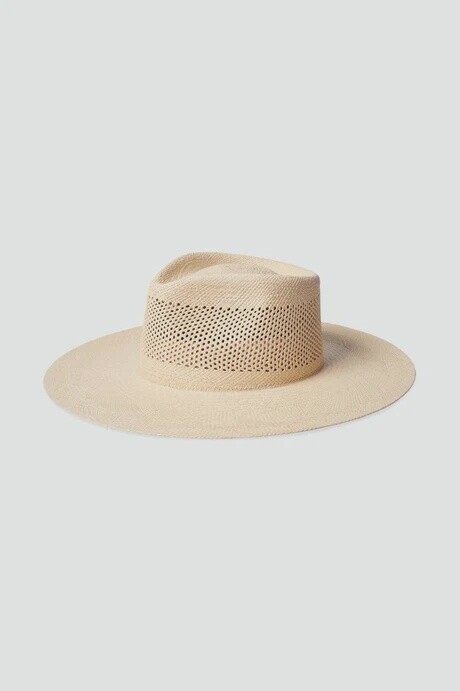 JO PANAMA STRAW RANCHER HAT, Colour: Catalina Sand, Size: Small