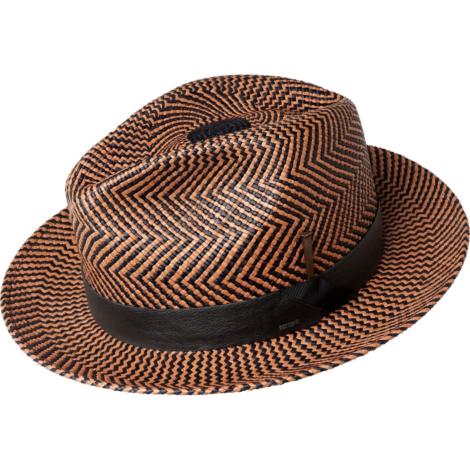 Rene Genuine Handwoven Panama Hat, Size: Small, Colour: Grit/Black