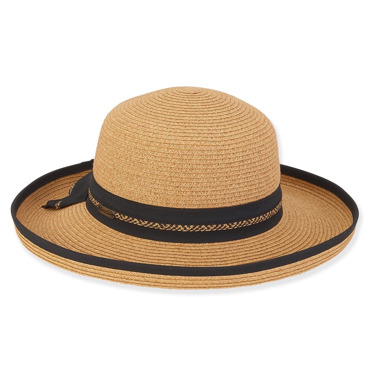 HH2995 Kaia Paper Braid Up Brim Hat, Size: O/S, Colour: Natural B
