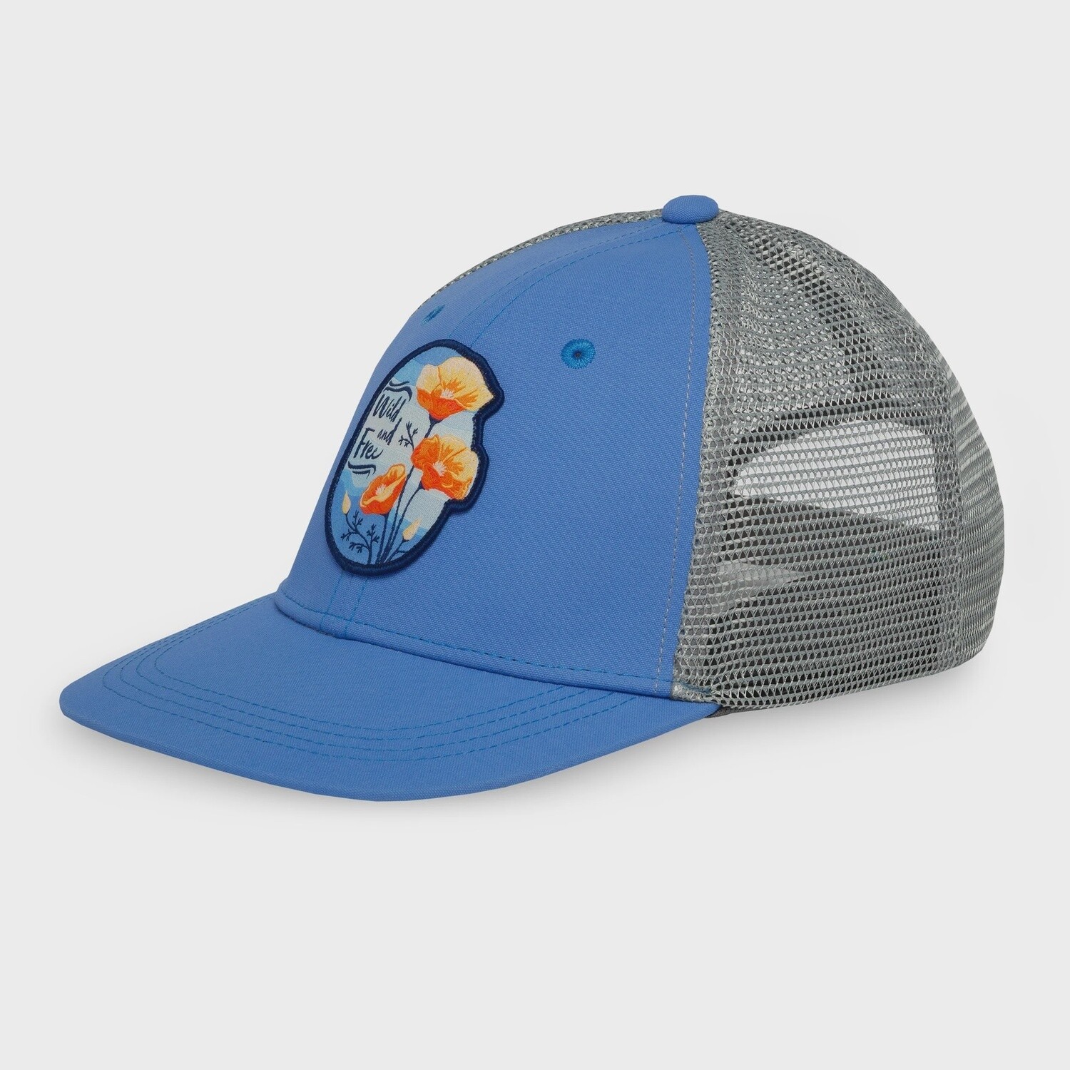 Kid&#39;s Wild and Free Patch Trucker | Purple Sky