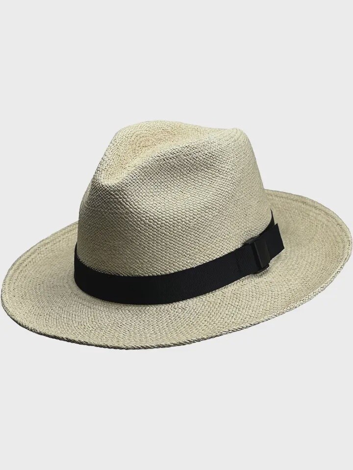 Folding Fedora Genuine Handwoven Panama Hat, Size: Small, Colour: Natural