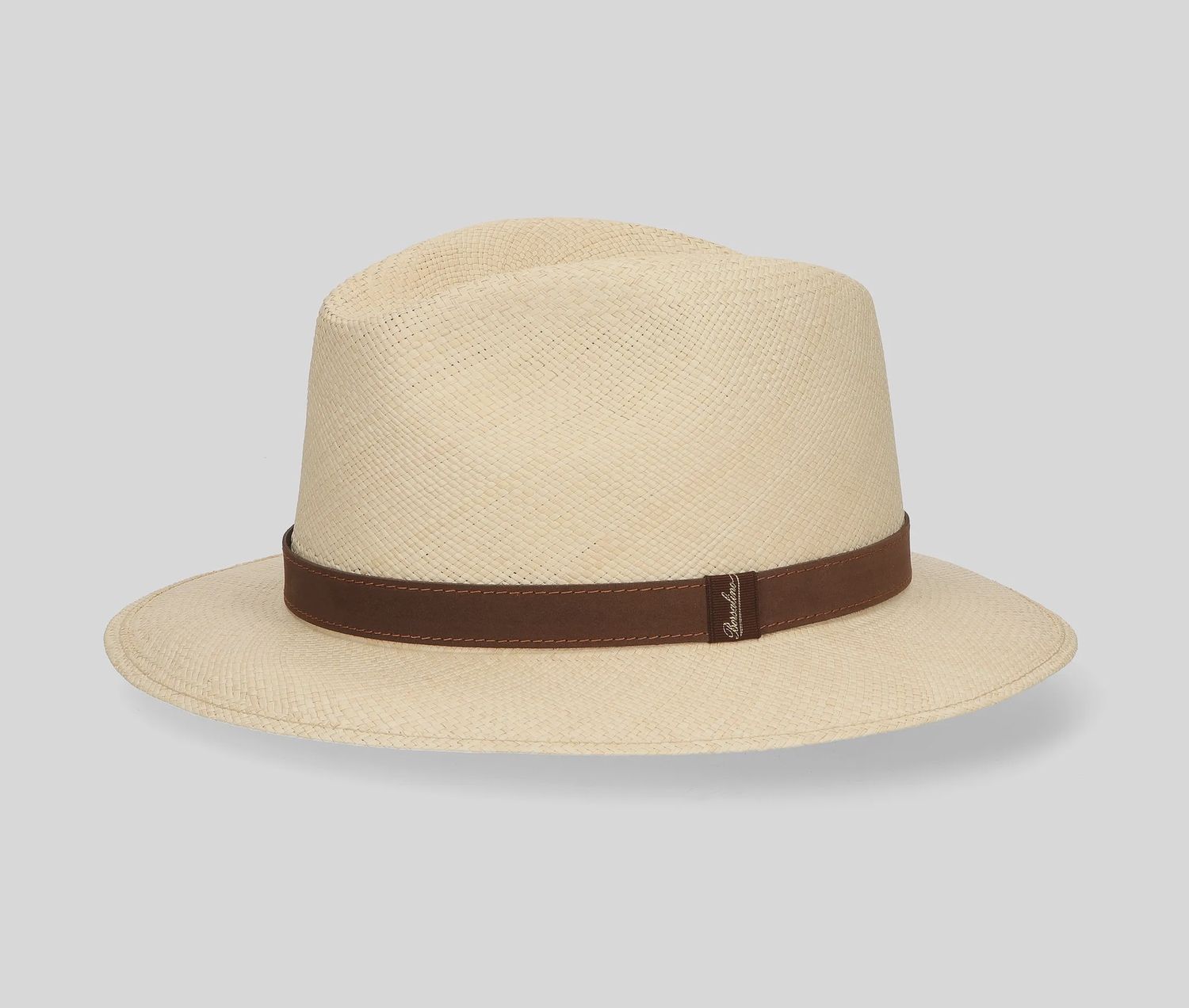 Country Genuine Handwoven Panama Quito Medium Brim, Size: 57 Medium, Colour: Natural/Dark Brown