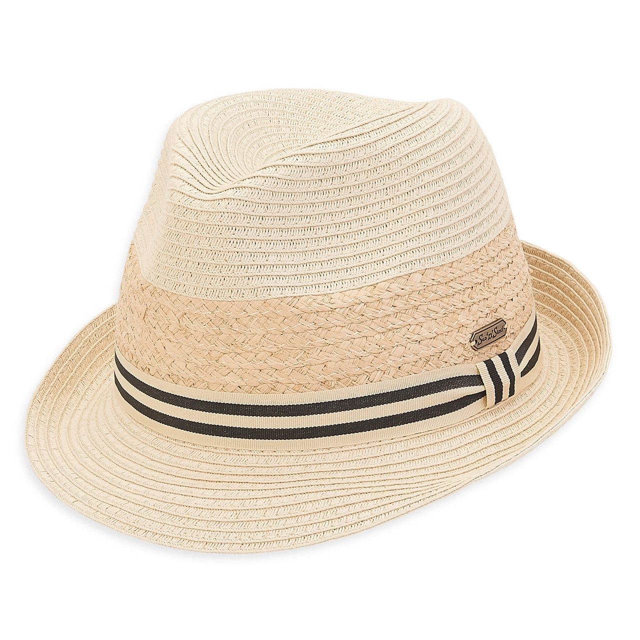HH2578 Paper Braid Fedora, Size: O/S, Colour: Natural B