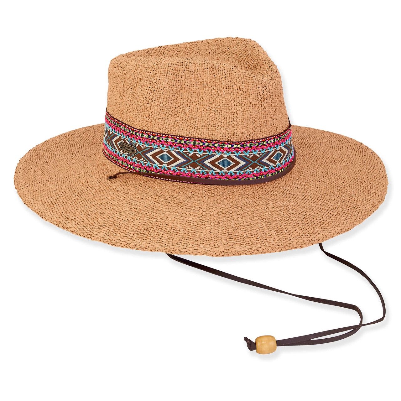 HH3107 Adeline | Women&#39;s Paper Straw Safari Hat, Size: O/S, Colour: Tan B