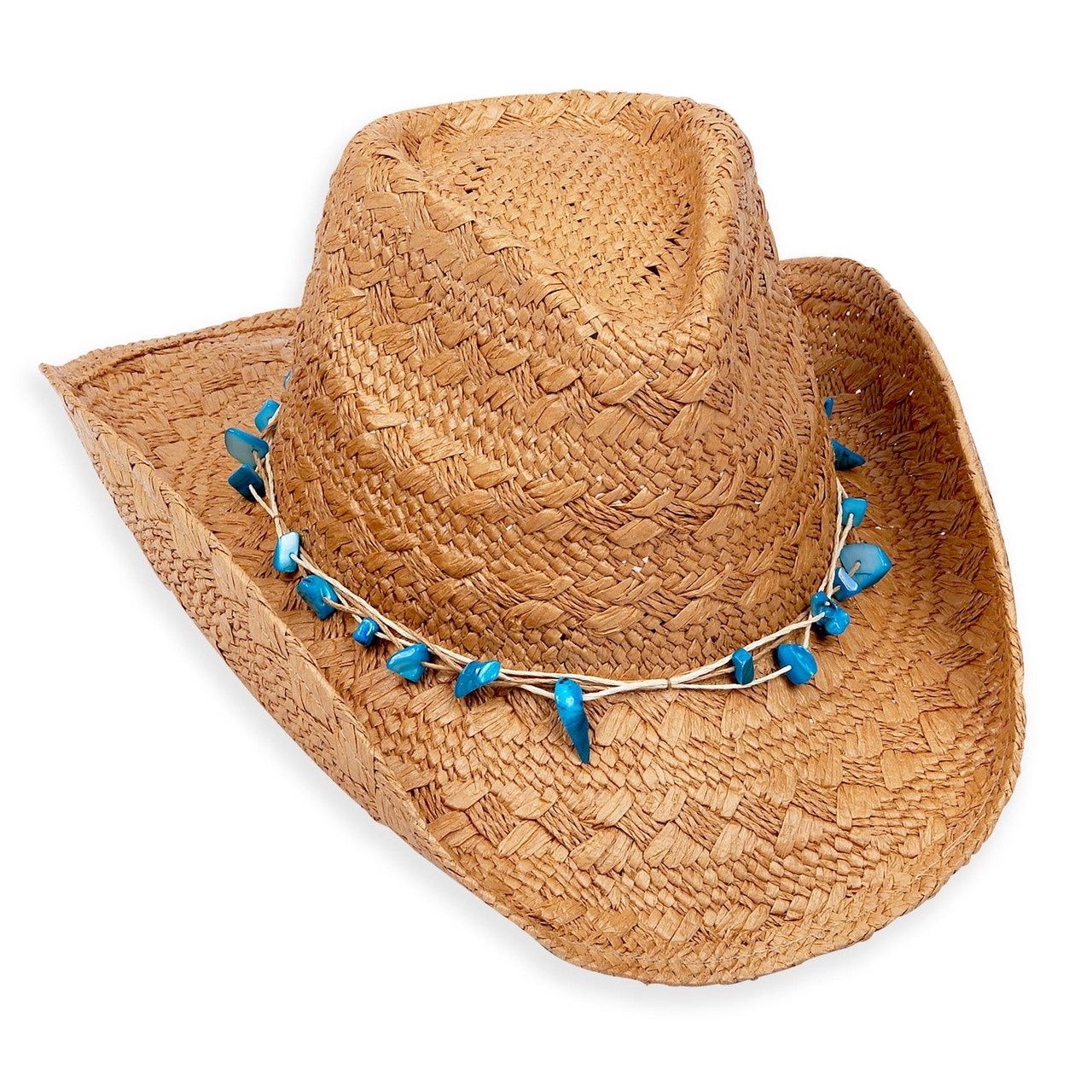 HH1059 Paper Straw Western, Size: O/S, Colour: Tan