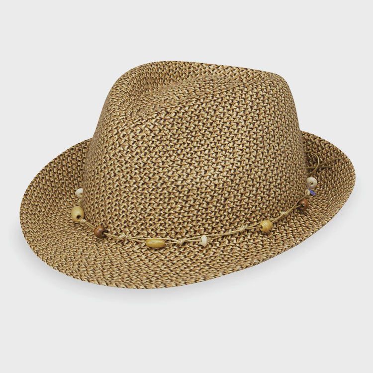 Waverly Fedora Hat, Colour: Mixed Brown, Size: O/S