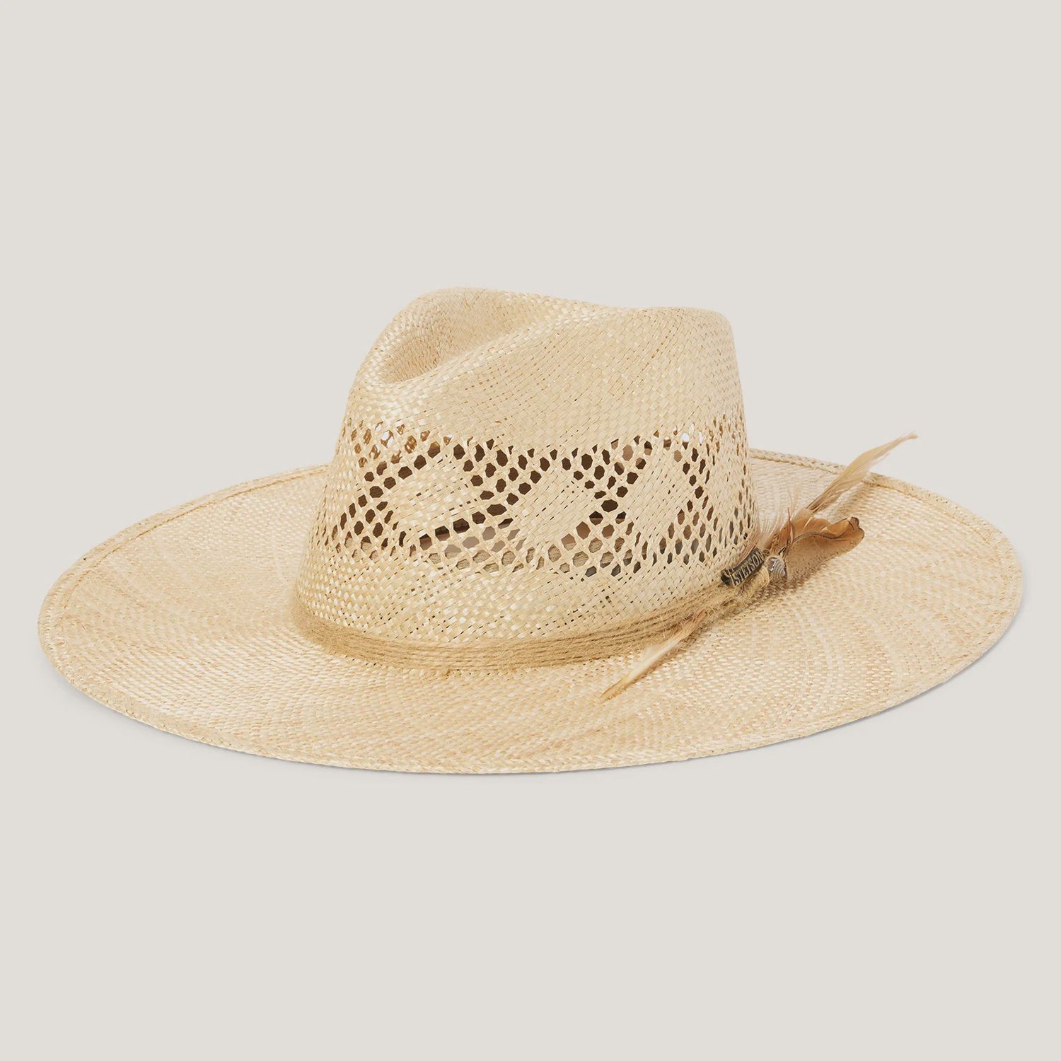 Chorus Straw Flat Brim Hat, Size: Small