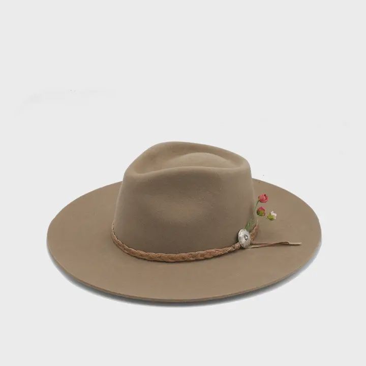 Wild Mountain Rose Wool Felt Fedora