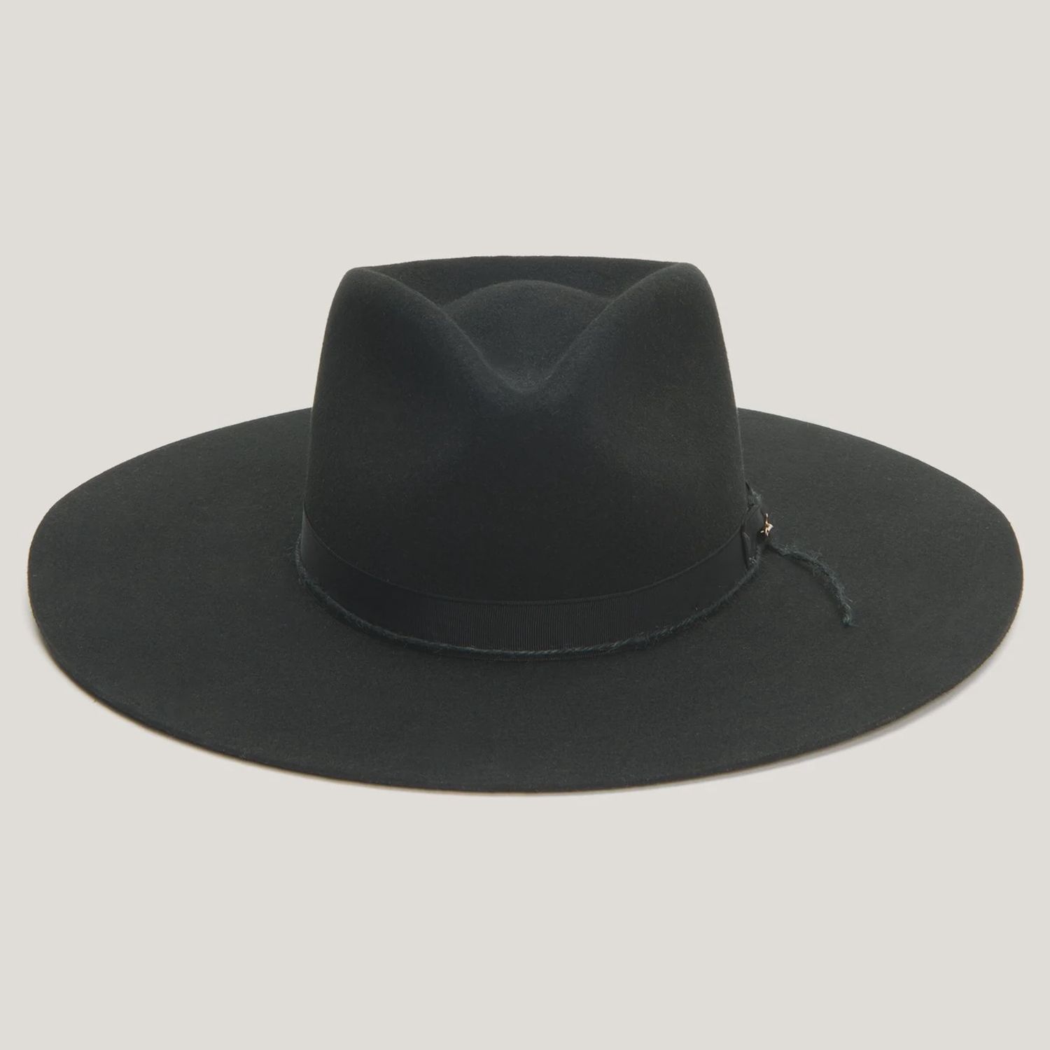 JW Marshall Wool Felt Flat Brim Hat, Size: Small, Colour: Cordova