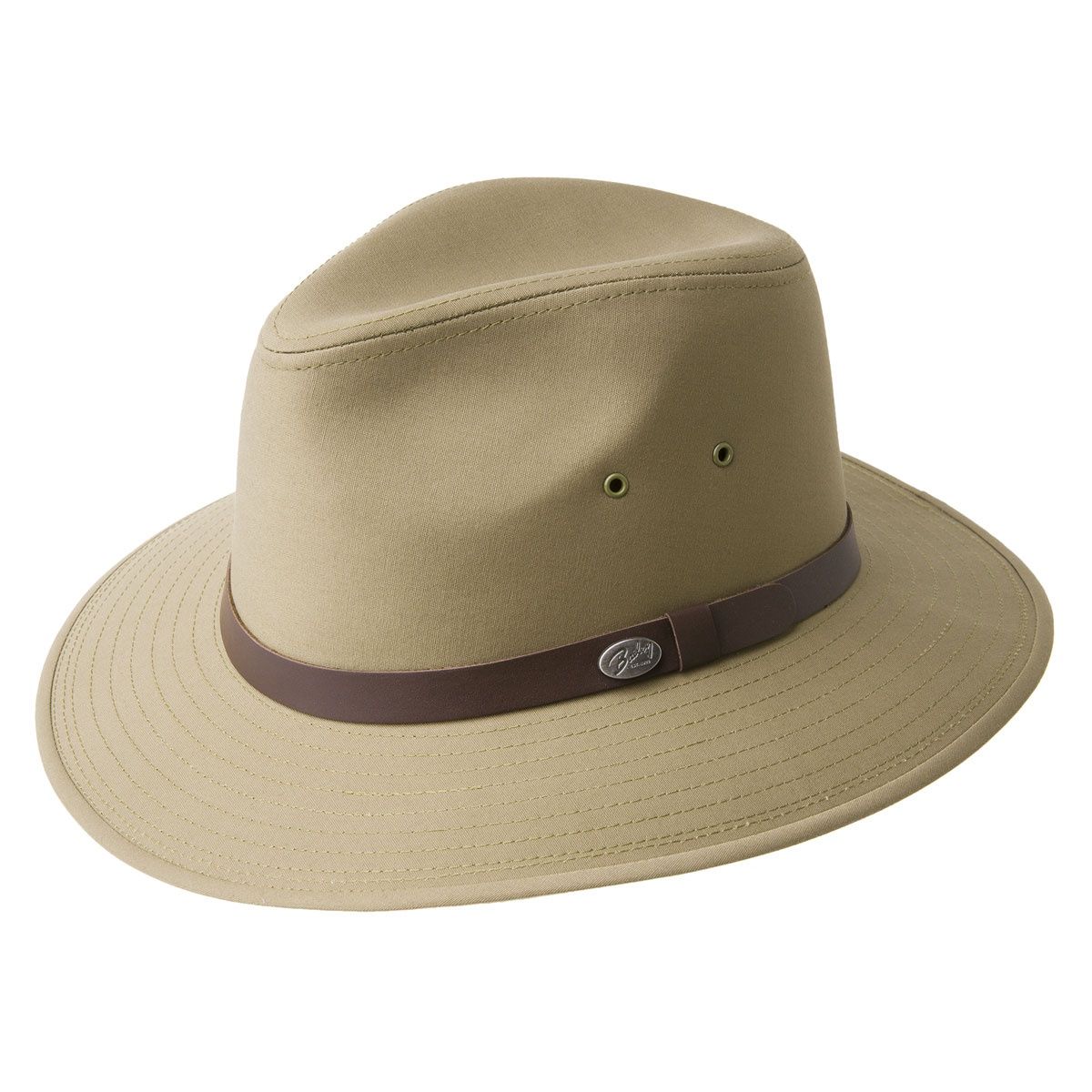 Dalton Safari Outback Poplin Hat, Size: Medium, Colour: Tan