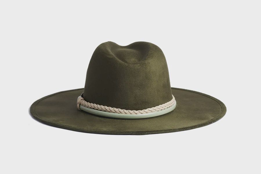 Sage Faux Suede Rancher Hat, Size: Medium
