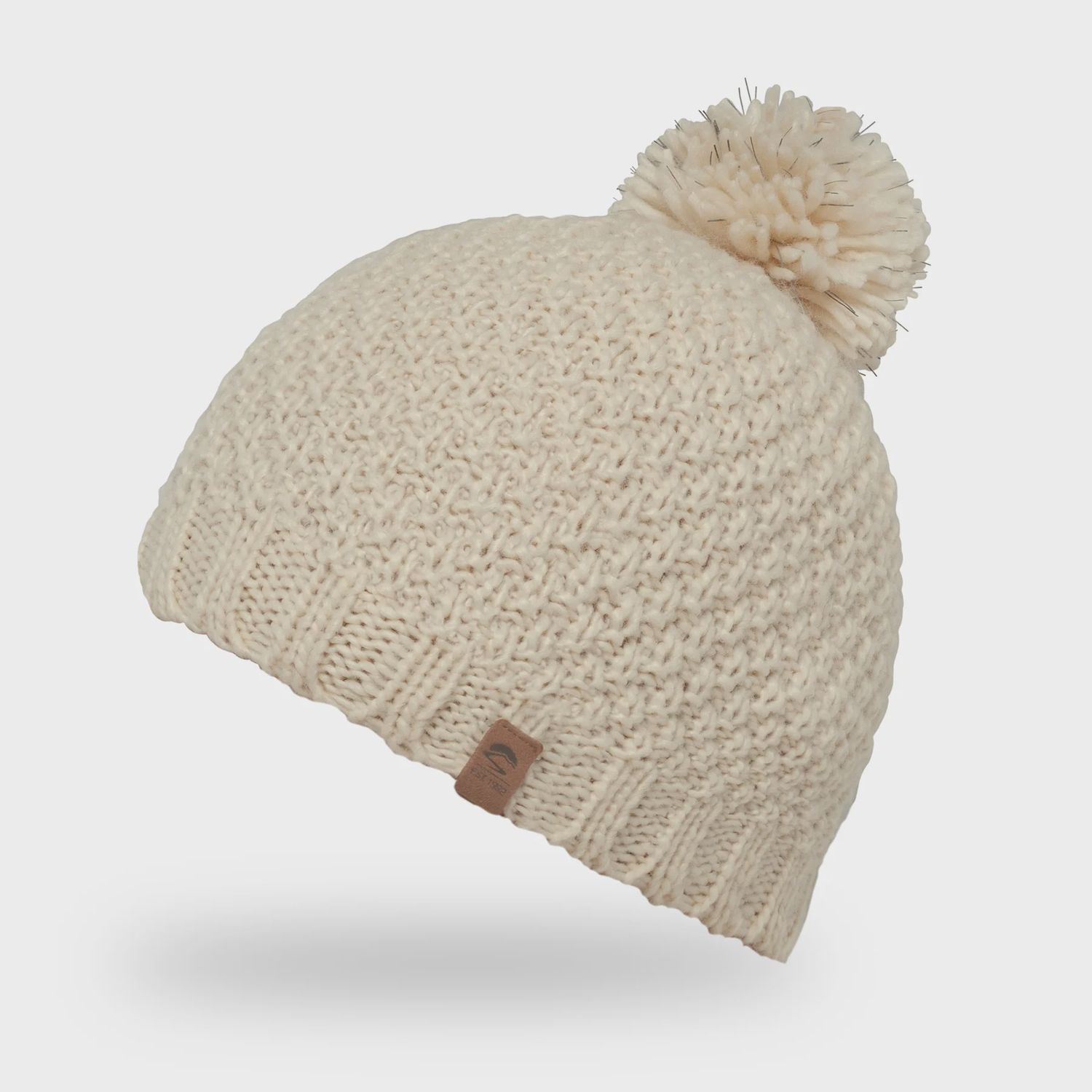 Glissade Ponytail Beanie, Size: O/S, Colour: Almond