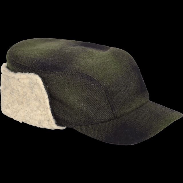 The Bergland Cap, Size: Medium, Colour: Olive/Black Buffalo
