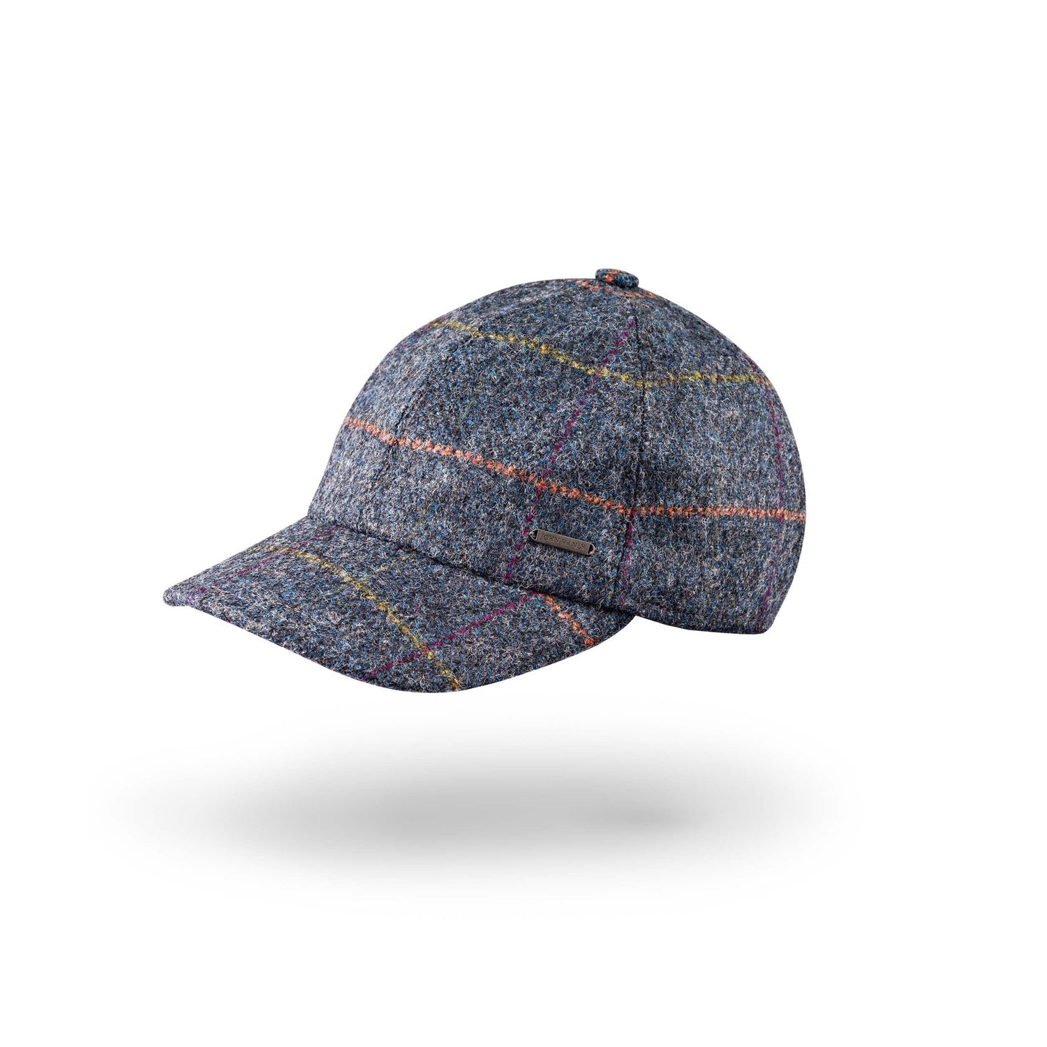 Baseball Cap With Ear Flap Charcoal Denim, Size: Small