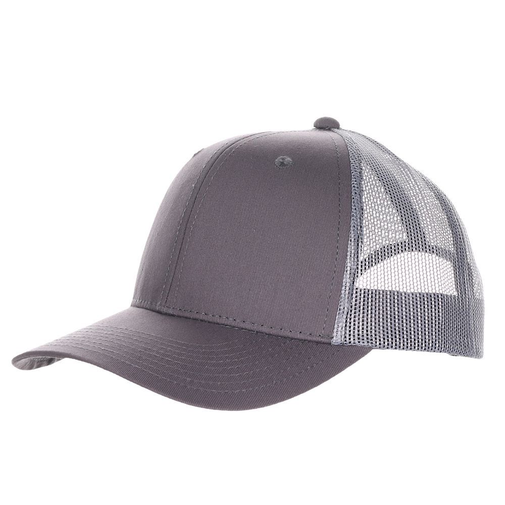 Rusty Structured Cotton Trucker Cap, Size: Adjustable, Colour: Charcoal
