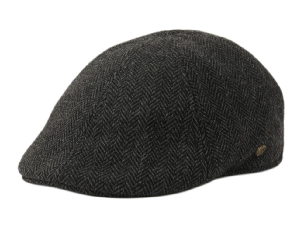 Tweed Herringbone Duckbill Ivy Cap IV5006, Colour: Grey, Size: S/M