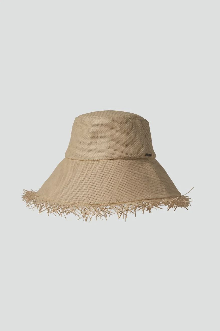 Alice Packable Bucket Hat, Colour: Tan, Size: XS/S