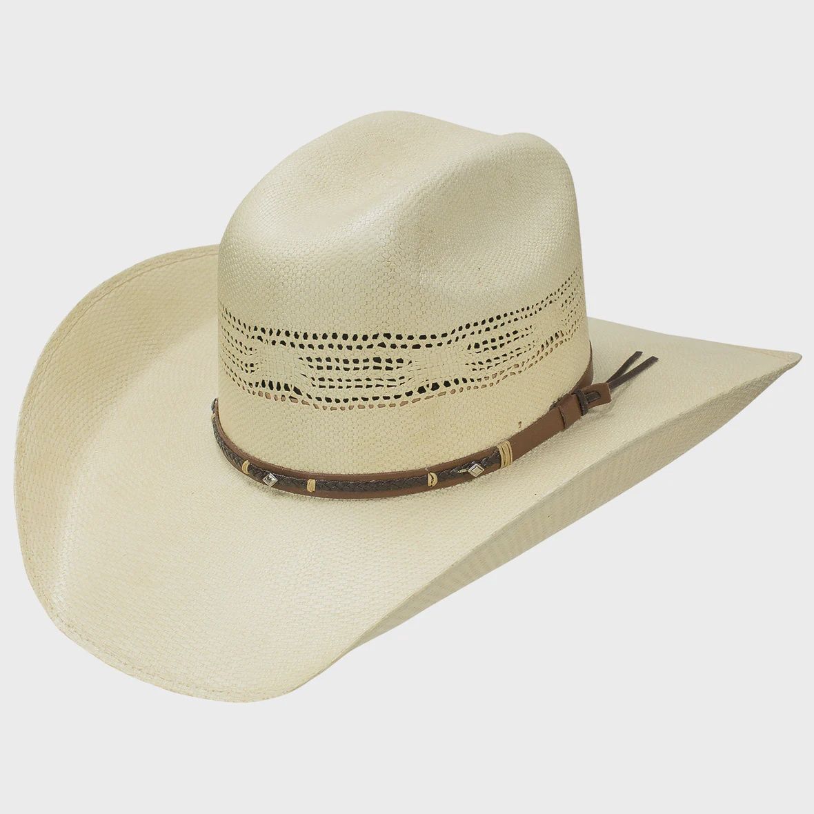 Mule Creek Bangora Straw Cowboy Hat, Colour: Wheat, Size: 6 7/8
