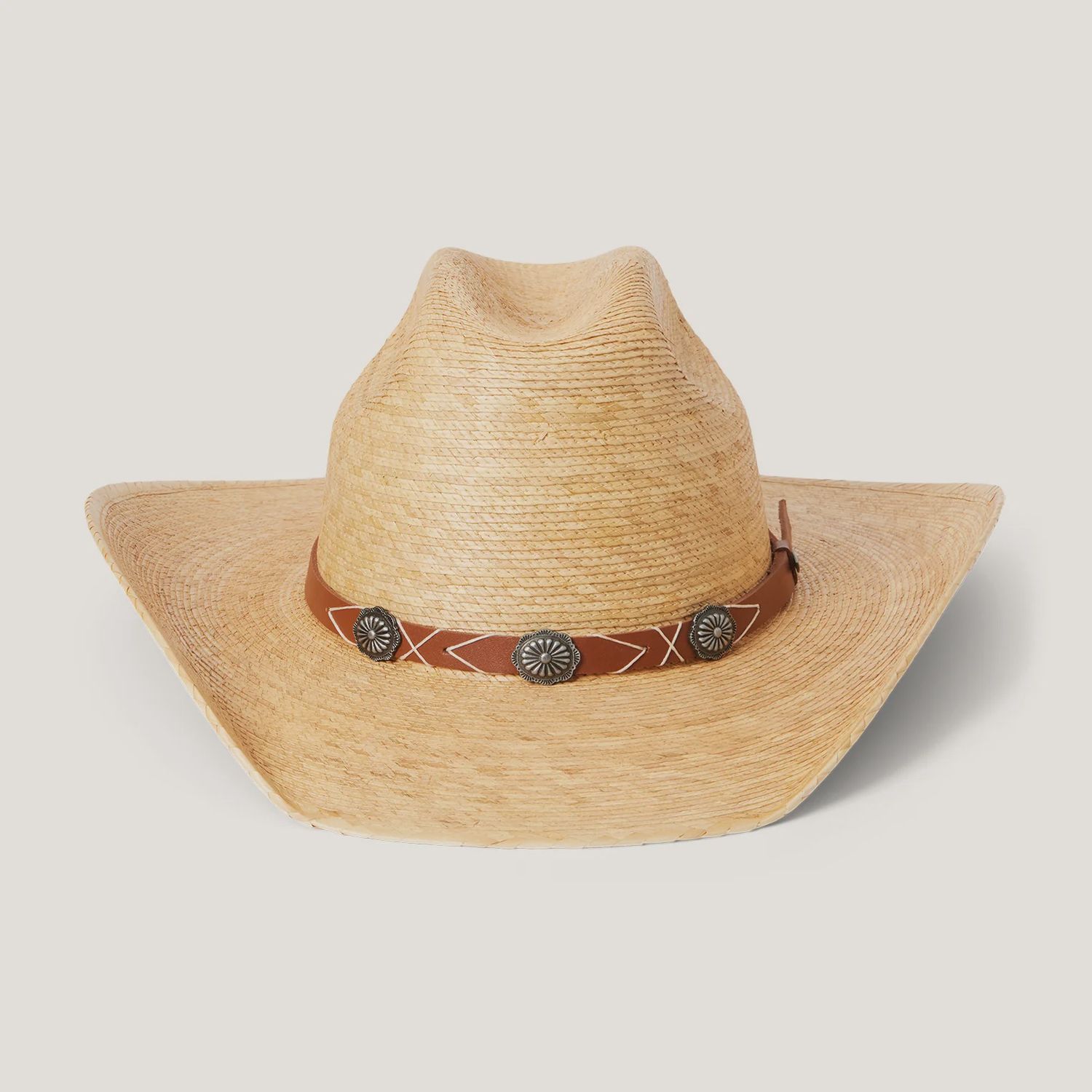 Cowhand Straw Cattleman Cowboy Hat, Size: Small