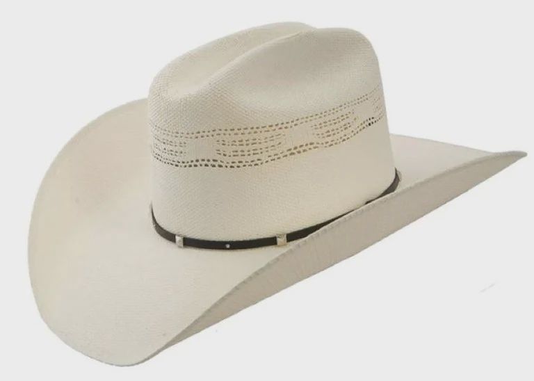 White Horse Bangora Straw Hat, Colour: Tan, Size: Small