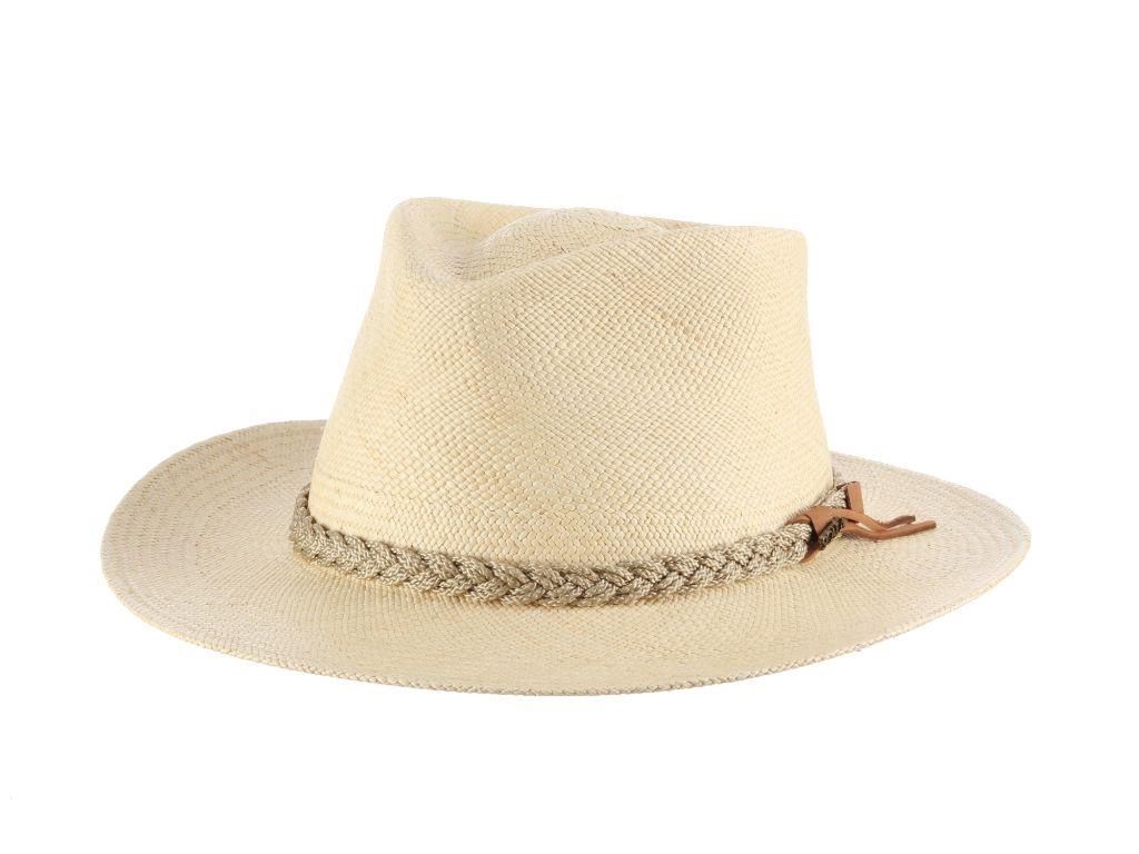 Taos Handwoven Panama Outback Hat, Colour: Natural, Size: Small