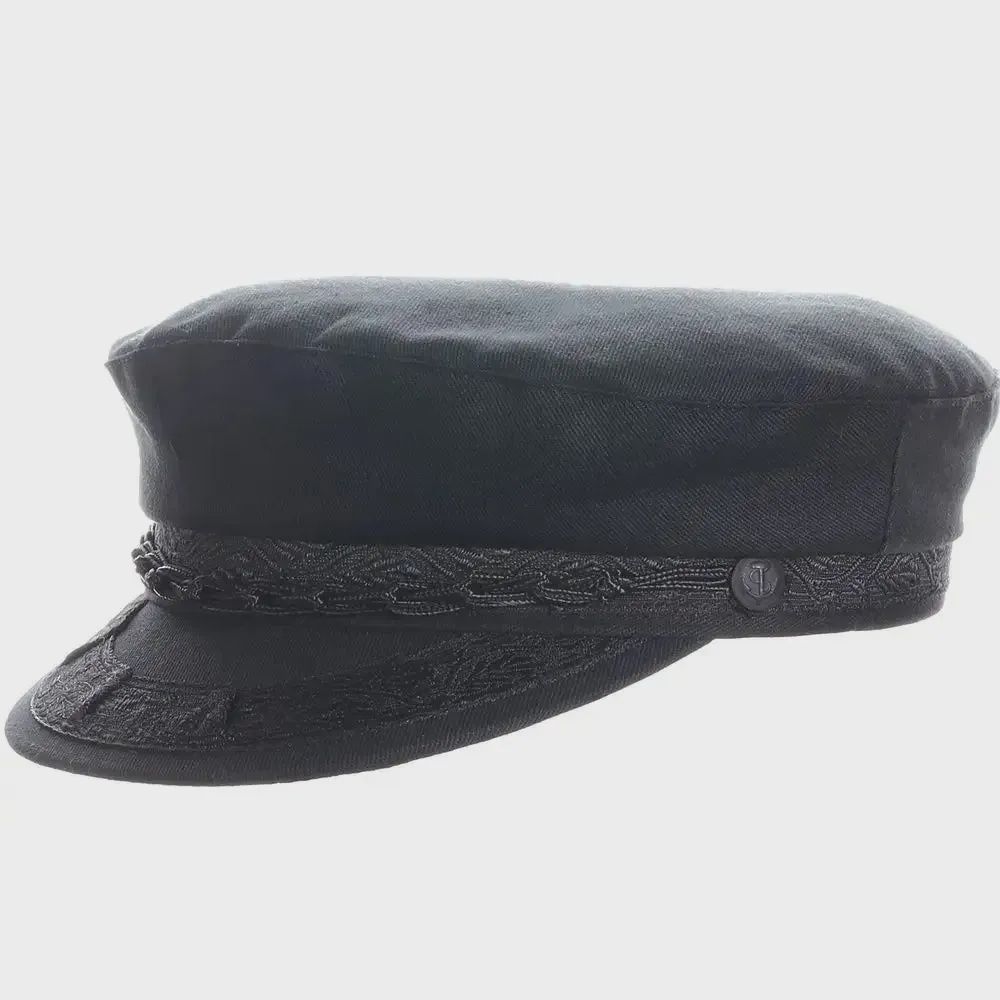 Greek Fisherman Cap - Fiddler - Anapos Embroidered, Size: 6 3/4