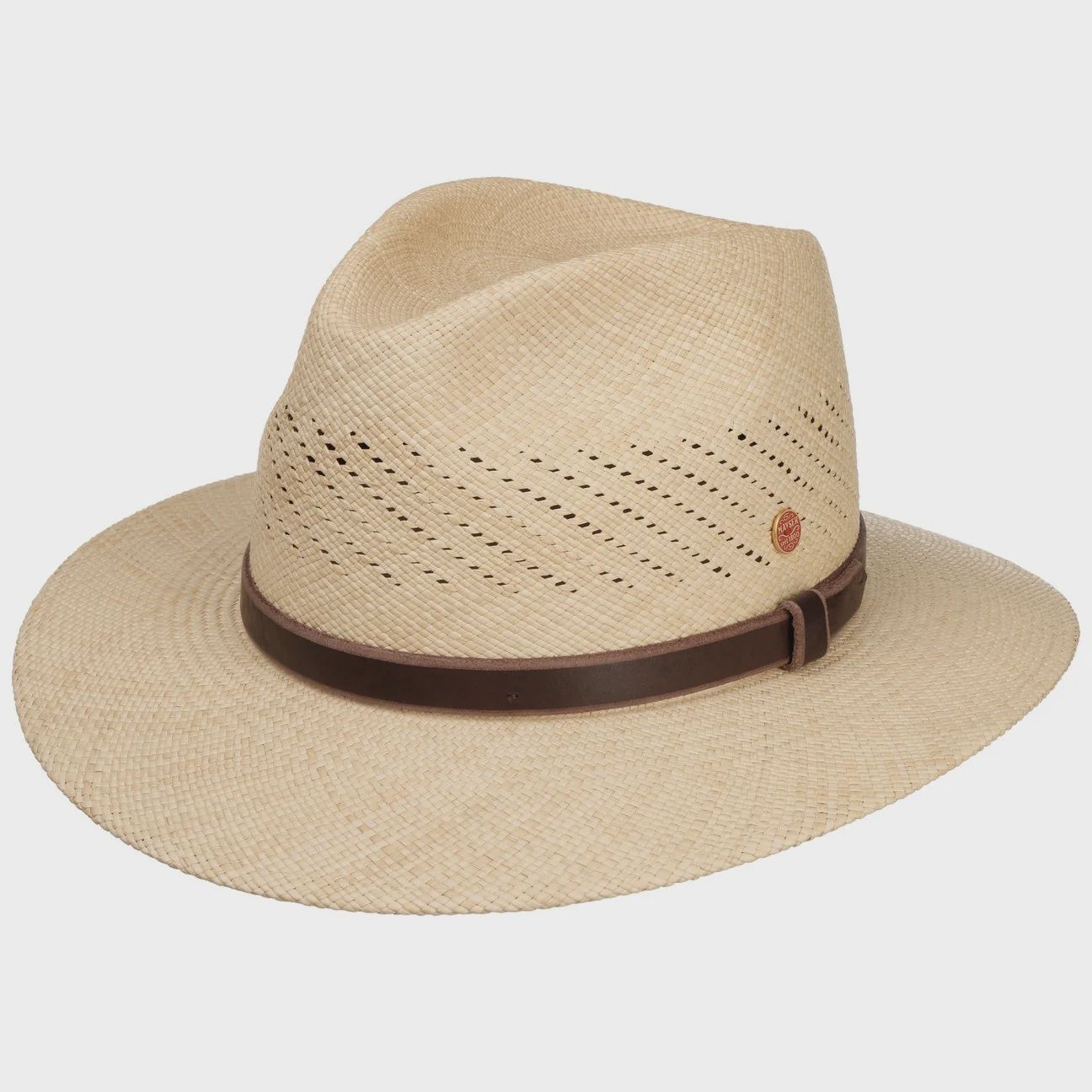 Piero Genuine Handwoven Vented Panama Hat