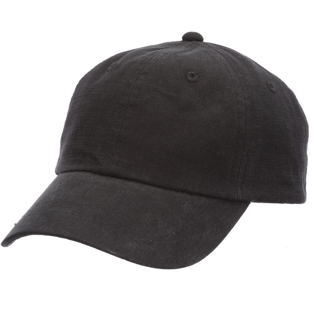 Goodwin Unstructured Washed Cotton Baseball Cap, Colour: Black, Size: O/S