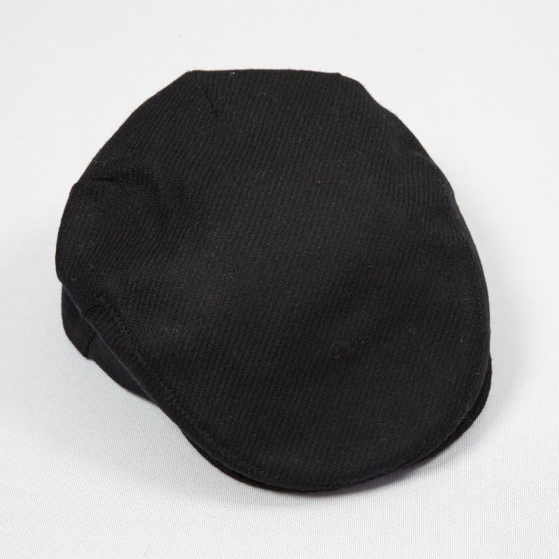 Irish Tweed Cap Black, Size: Small