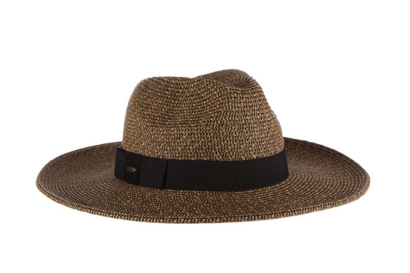 Helena Paper Braid Fedora, Colour: Coffee, Size: O/S