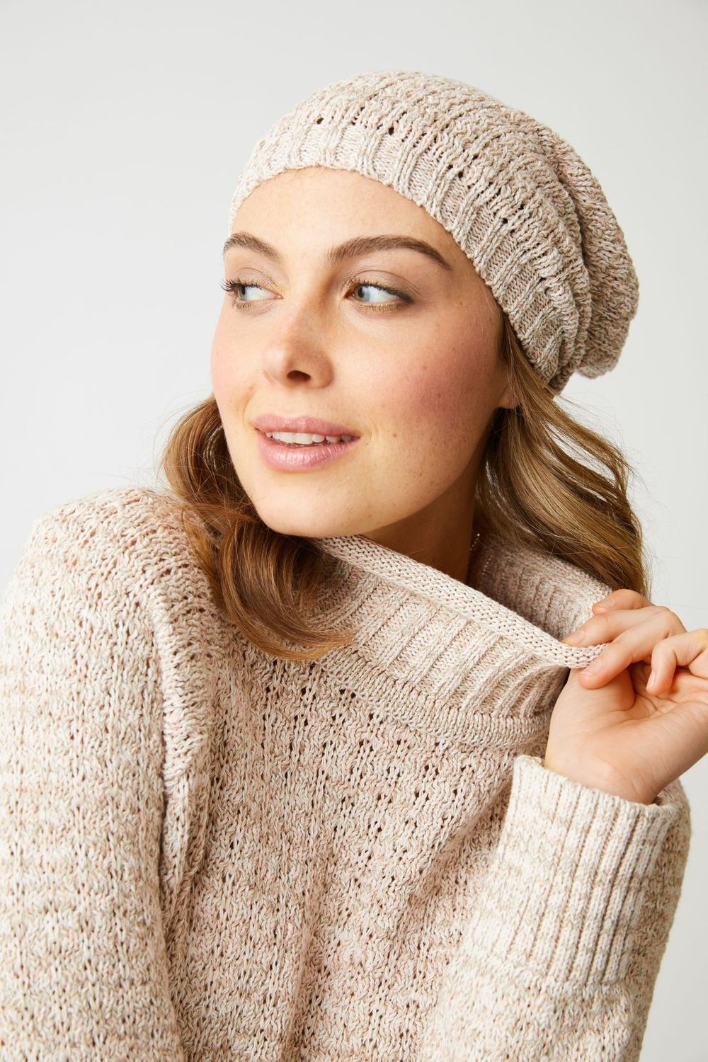 Tweed Toque - Natural Mix, Colour: 1RD Natural Mix, Size: O/S