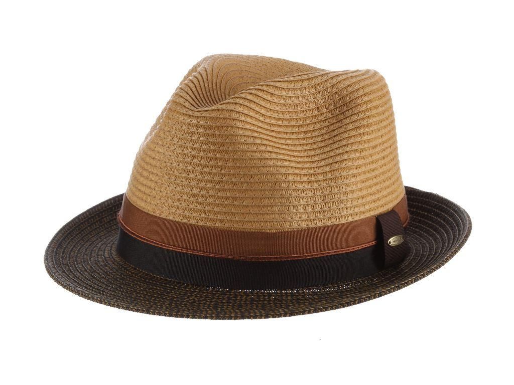 York Paper Braid Fedora, Colour: Tea, Size: Medium