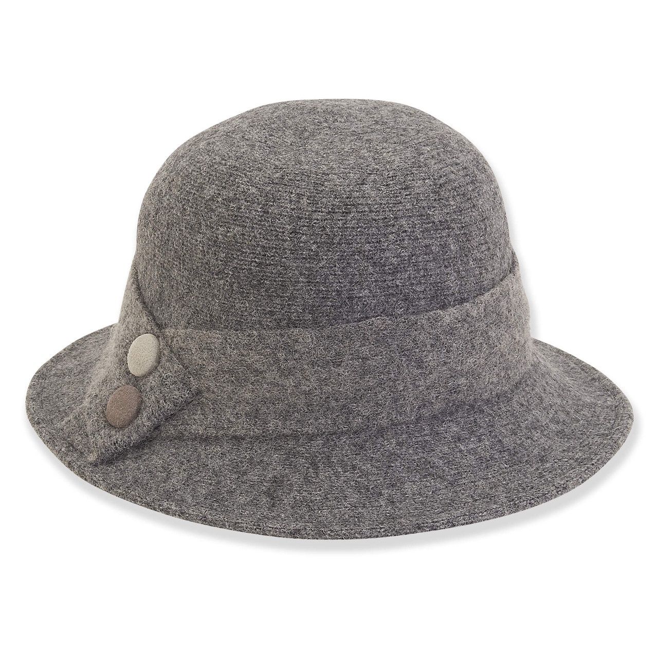 AD1325 Soft Wool Bucket, Colour: Grey, Size: O/S