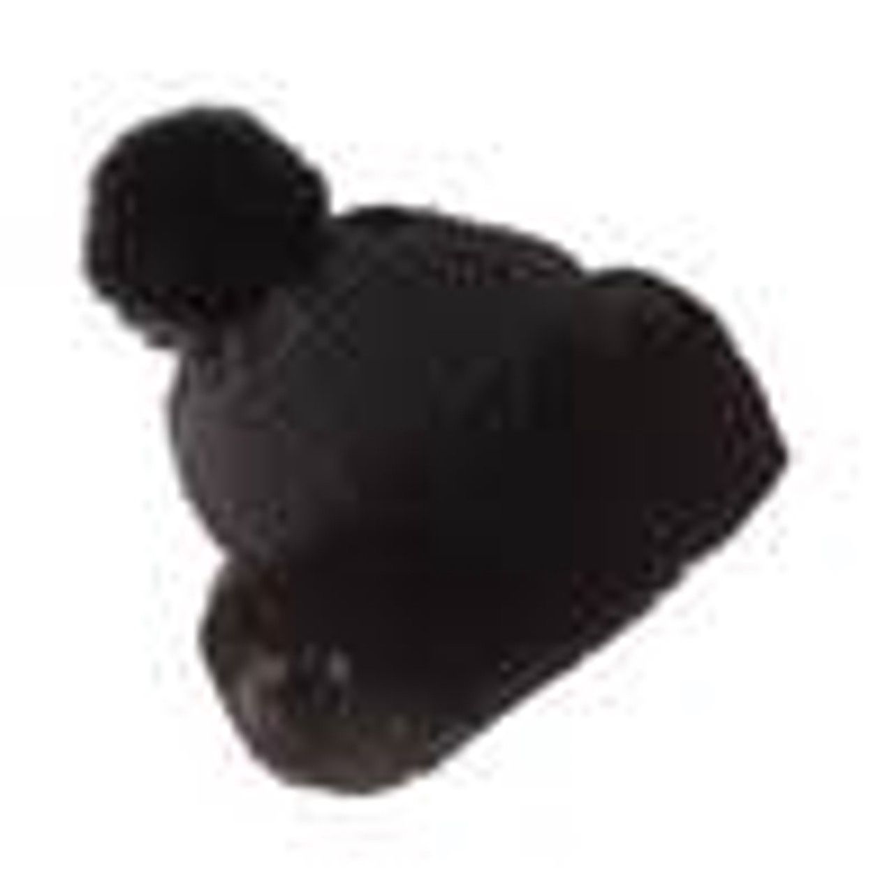 7528 | Faux Fur Knit Cap, Colour: Black, Size: O/S