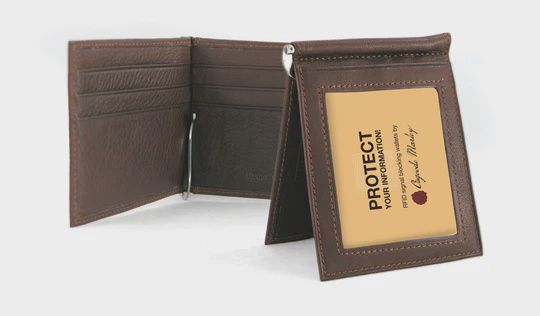 1221 | RFID Money Clip Wallet, Colour: Black