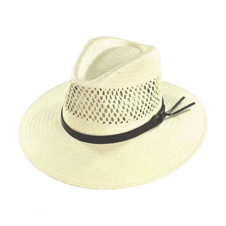 Digger Shantung Straw Outback Hat, Colour: Natural, Size: Small
