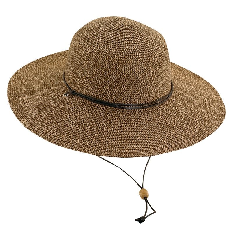 Cleo Paper Braid Straw Hat, Colour: Coffee, Size: O/S