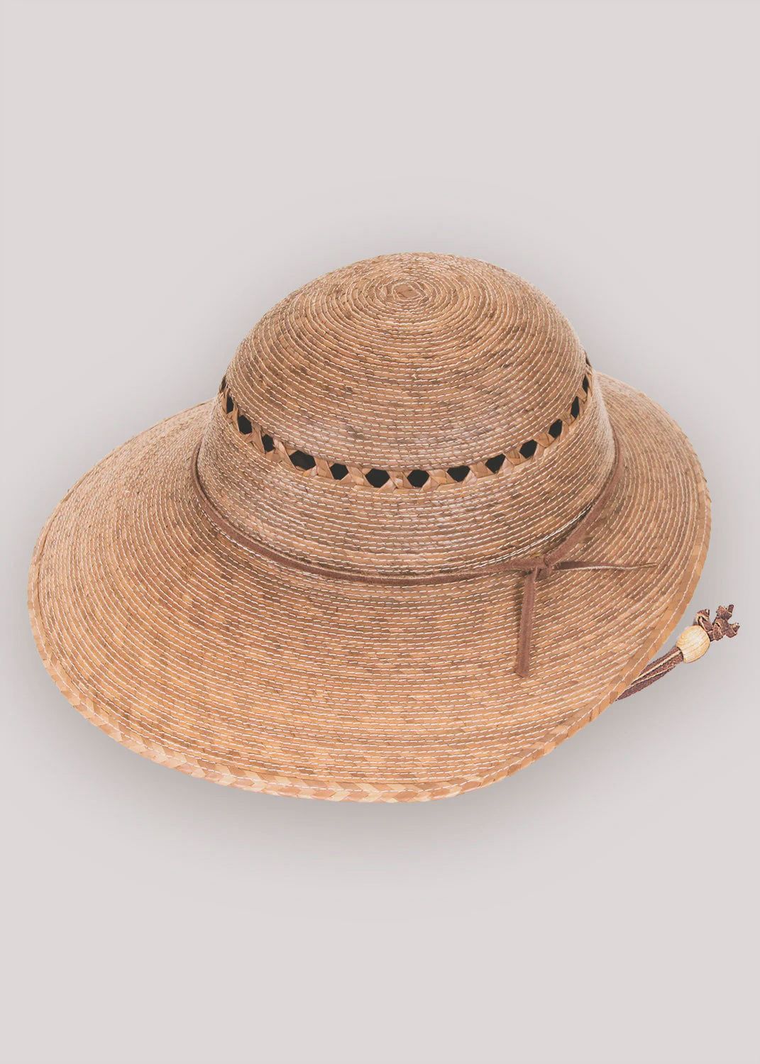 Laurel Lattice Vented Palm Straw Hat, Size: O/S