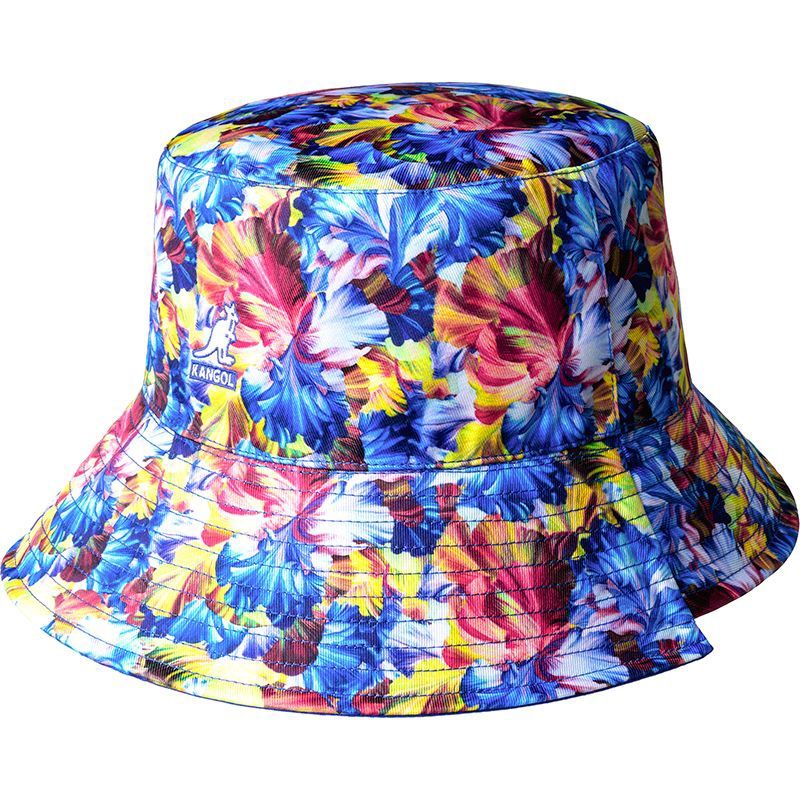 Floral Reversible Bucket, Colour: Starry Blue Floral, Size: Small