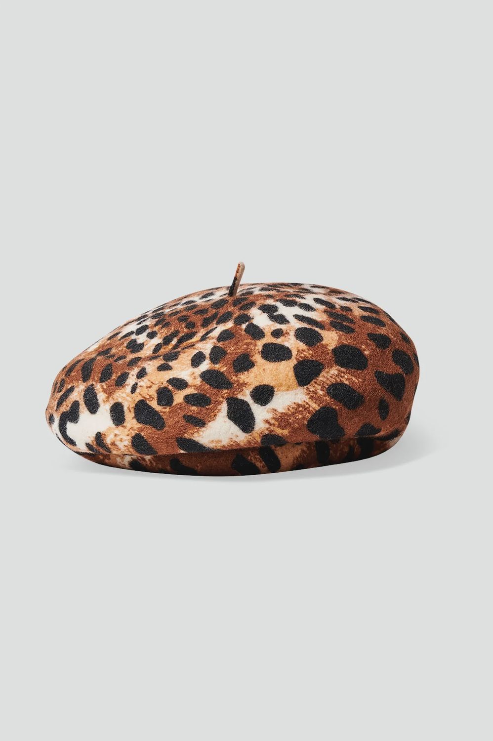 Audrey Beret, Colour: Leopard, Size: Small