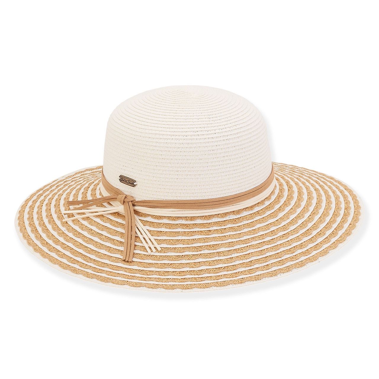 HH2699 | Paper Braid Floppy Hat, Colour: Ivory A, Size: O/S